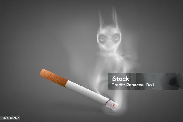 Cigarette Stock Illustration - Download Image Now - Addiction, Ash, Burning