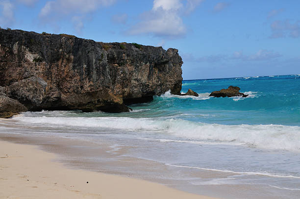 istock Waves by the Peninsula in Barbados 451048811