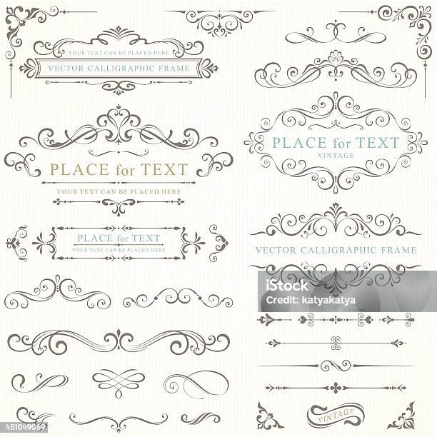 Ilustración de Ilustración Vectorial De Marcos Retro y más Vectores Libres de Derechos de Borde - Borde, Ornamentado, Boda