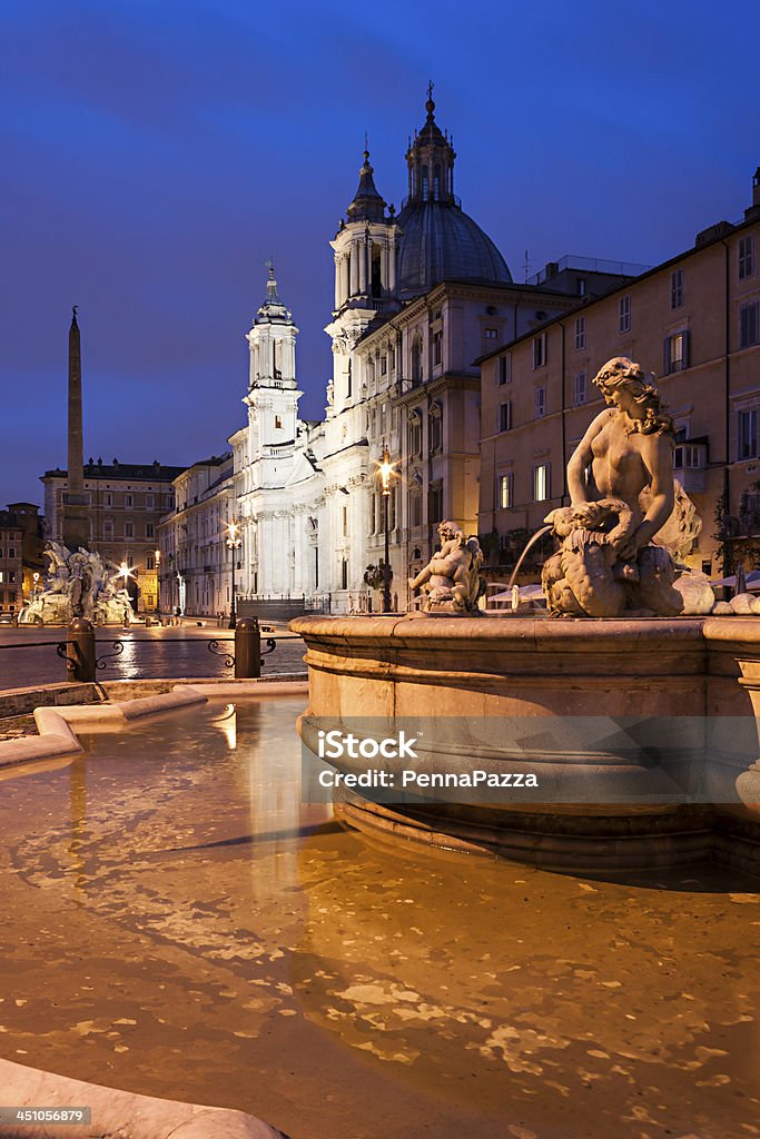 Piazza Navona, Rzym - Zbiór zdjęć royalty-free (Architektura)