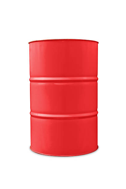 istock Red oil barrel 451059153