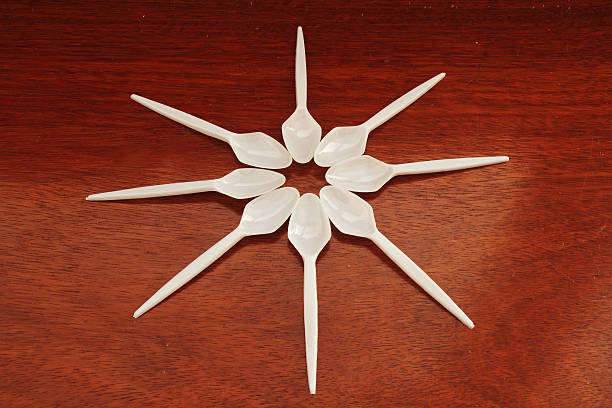 White spoon aimed to the center.