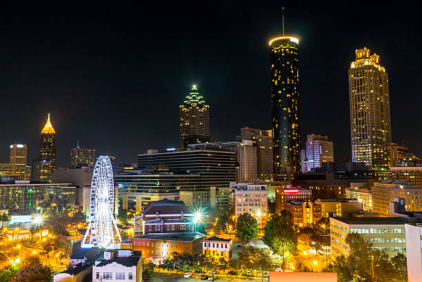 istock Downtown Atlanta Skyline with Ferris Wheel 451060531