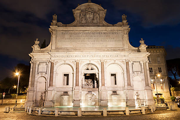istock Ancient roman church and fountain 451064977