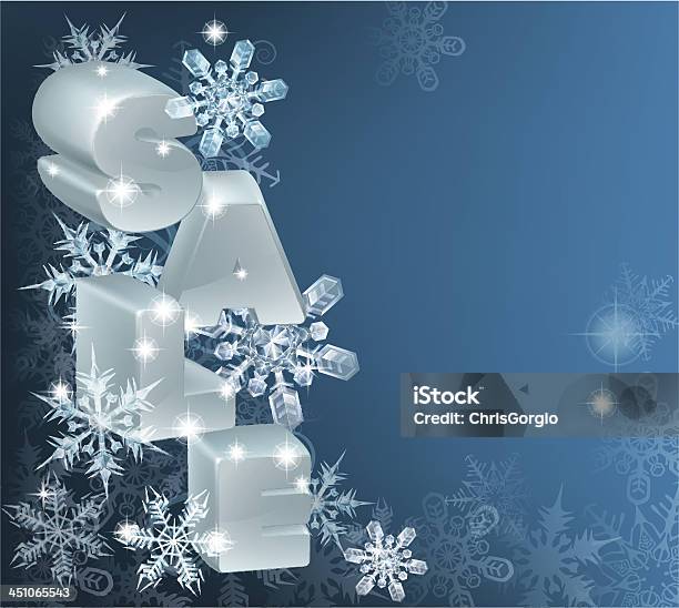 Christmas Or New Year Sale Background Stock Illustration - Download Image Now - Abstract, Blue, Border - Frame