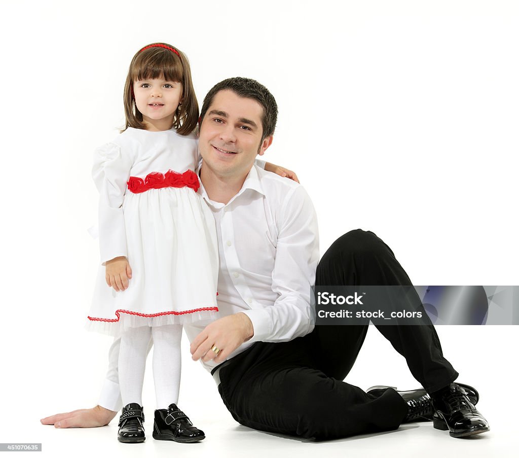 father and daughter happy father near his sweet little girl. 2-3 Years Stock Photo