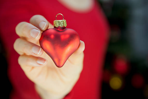 istock Heart shaped Christmas ornament 451070687