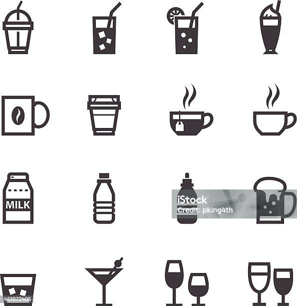 Icônes Boissons Et Boissons Vecteurs libres de droits et plus d'images vectorielles de Brique - Brique, Jus, Paille pour boire