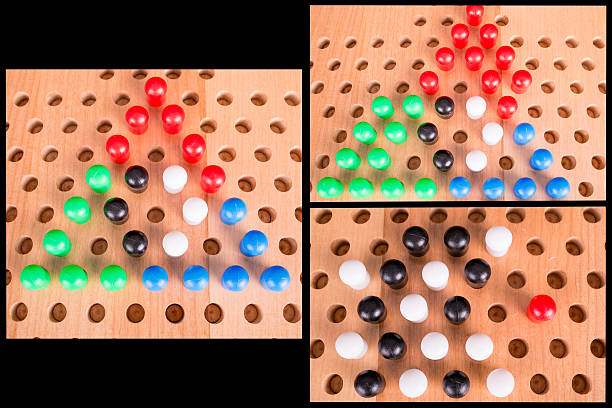 istock chinese checkers wooden board set 451073155