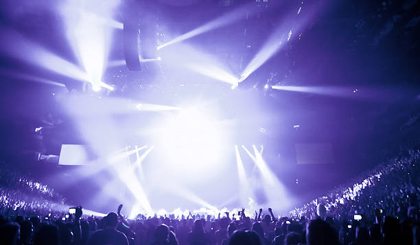 istock Light show at a big music concert 451074037