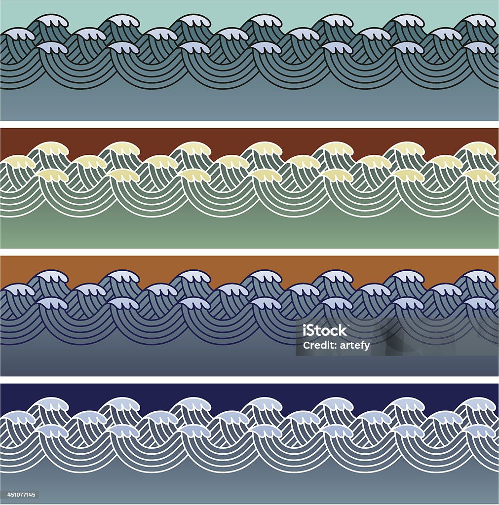 Wave Simple Pattern Wave Seamless Patterns Stock Illustration - Download Image Now ...