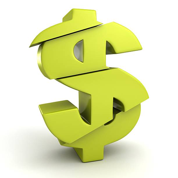 istock concept cut green dollar symbol on white background 451088773
