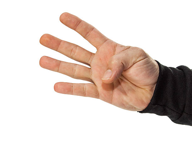 istock male hand isolated on white 451097813