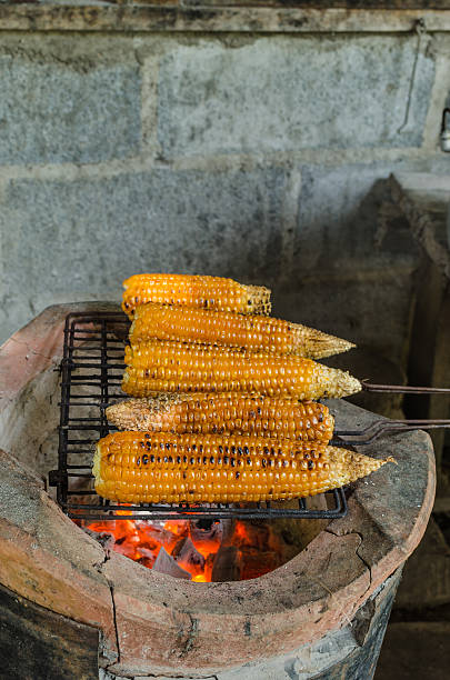 istock Grilled corn on the hot stove 451100933