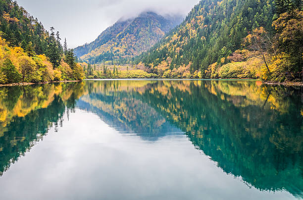 istock colorful lake in autumn 451101229