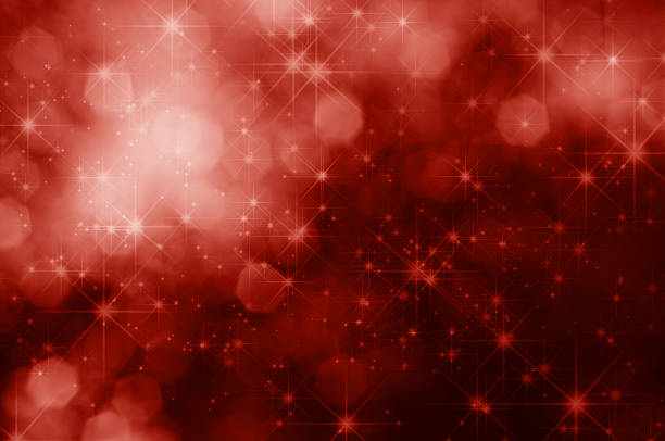 istock Red Stars and Bokeh Christmas Background 451111761