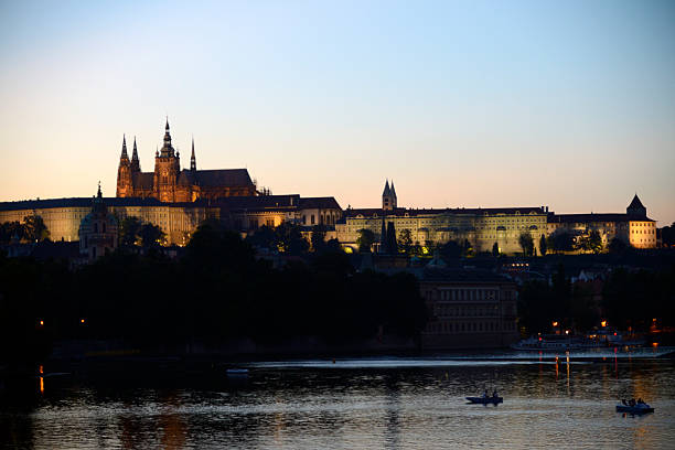 istock Prague castle at dusk, Czech Republic 451133785