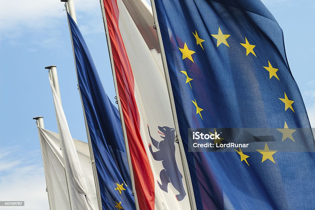 Europäischen Union flag - Lizenzfrei Bär Stock-Foto