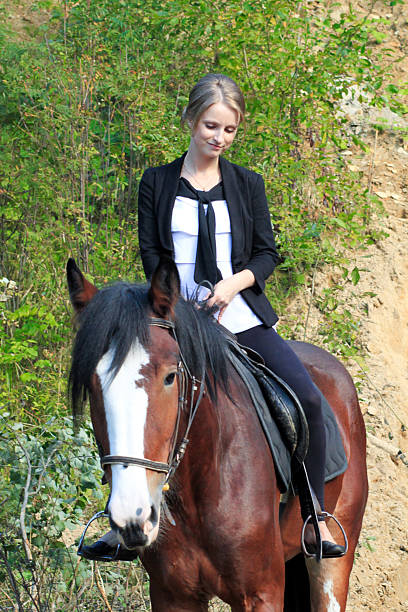 istock Girl and horse. 451154901