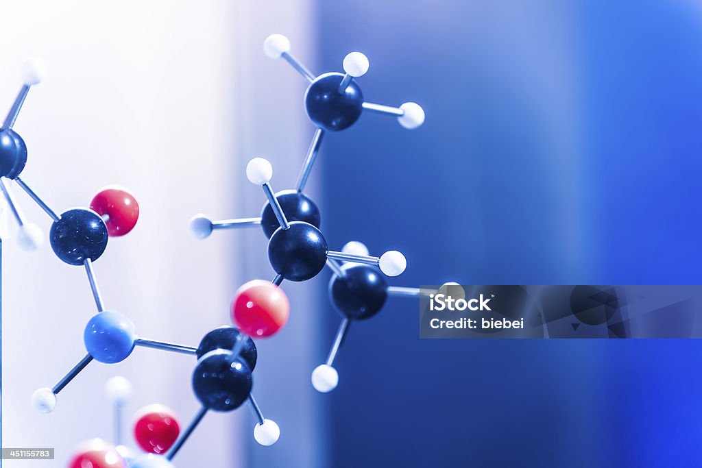 Molecular structure model Computer Graphic Stock Photo