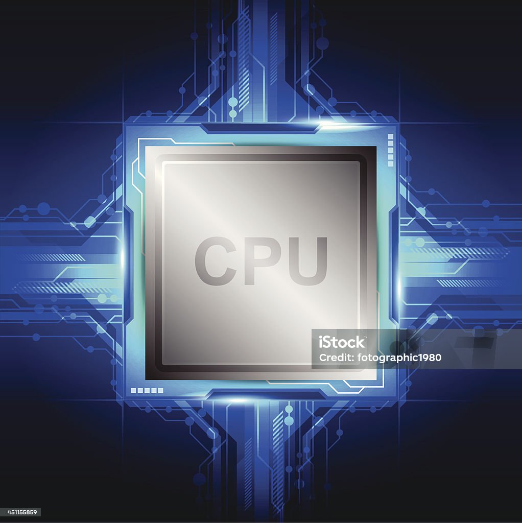 Computer Processor Technology Stock Illustration - Download Image Now ...