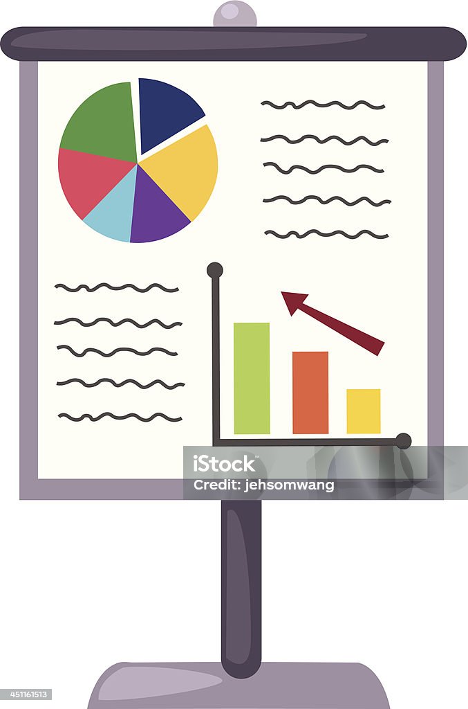 Business charts Business charts on white background Arrow - Bow and Arrow stock vector