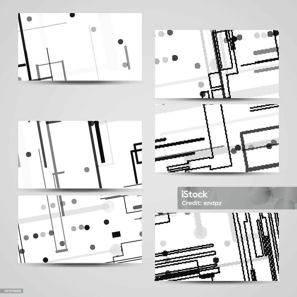 Вектор бизнес-Набор карт для вашего дизайна - Векторная графика Абстрактный роялти-фри