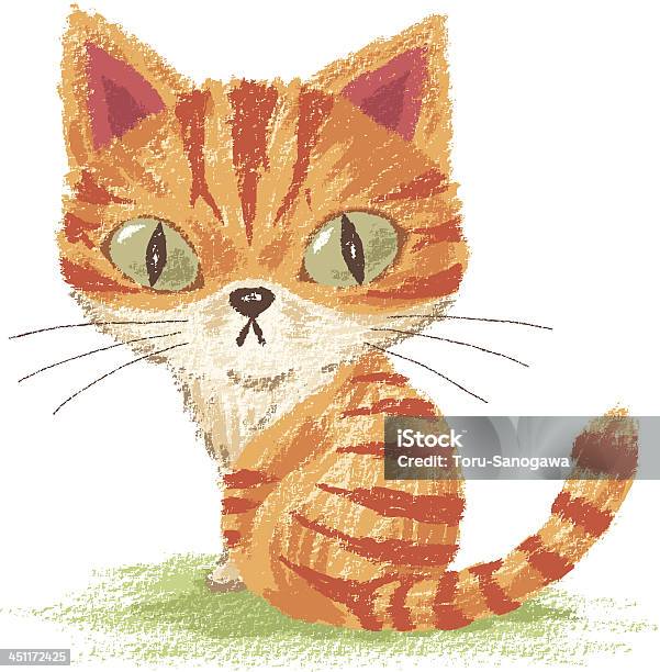 Полосатая Кошка Вид Сзади — стоковая векторная графика и другие изображения на тему Векторная графика - Векторная графика, Домашние животные, Домашняя кошка