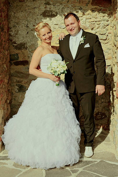 istock Newlywed couple photo 451178813
