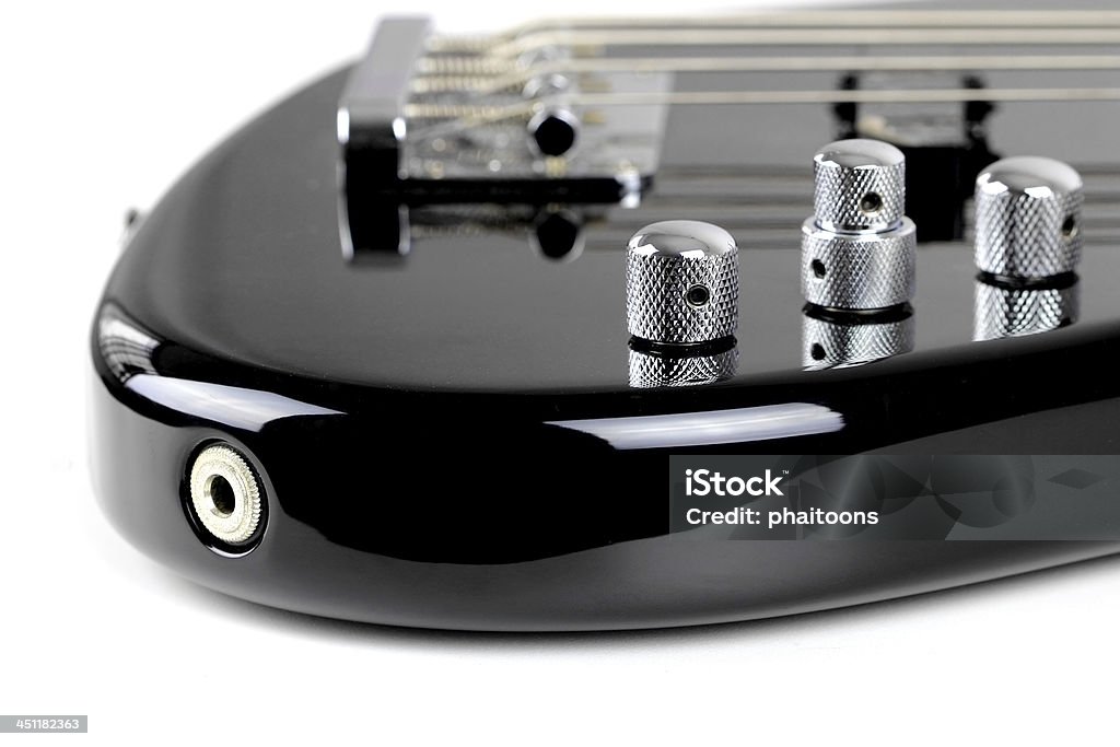 Electric Bass Gitarre isoliert auf weißem Hintergrund - Lizenzfrei Elektrizität Stock-Foto