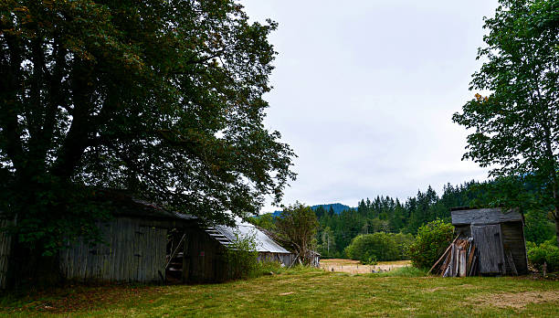 istock Country setting with outbuildings 451182999