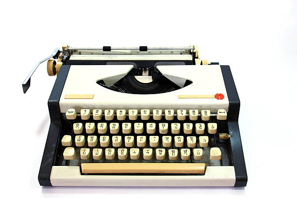 istock Vintage Type writer Thai  keys 451183323