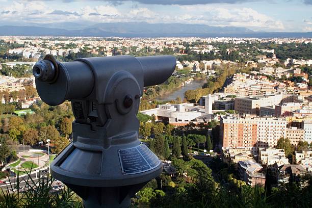 istock Telescope ti panorama of Rome 451186957