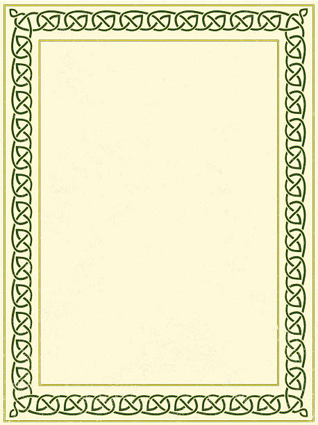 keltische grenze - celtic knot illustrations stock-grafiken, -clipart, -cartoons und -symbole