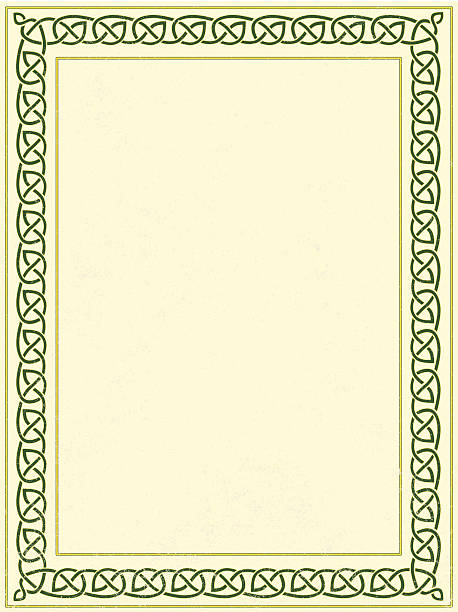 celtic border - styl celtycki stock illustrations