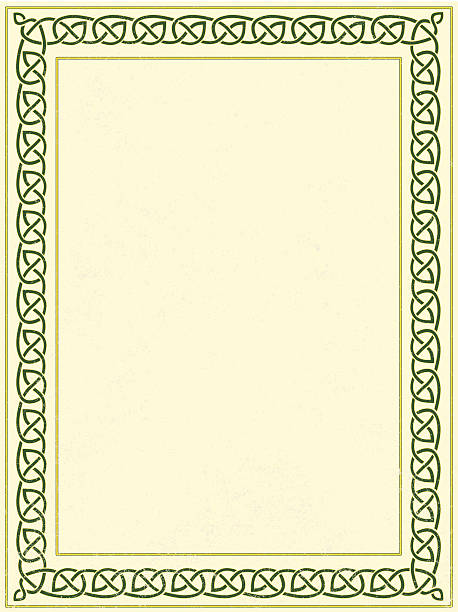 кельтский border - celtic culture stock illustrations