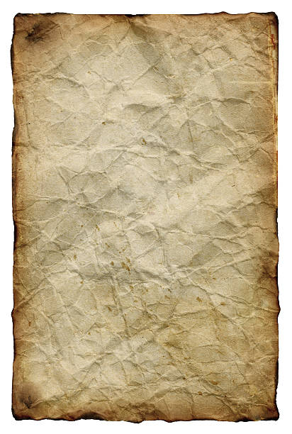 istock Old yellowed crumpled paper 451192611
