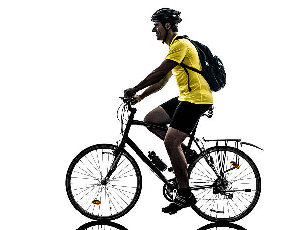 istock man bicycling mountain bike silhouette 451243897