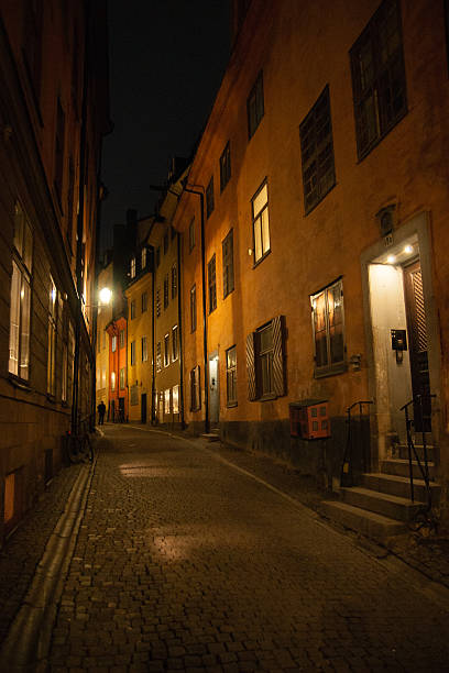 istock Stockholm old city at night 451244773