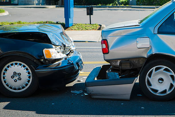 istock Auto accident involving two cars 451245005