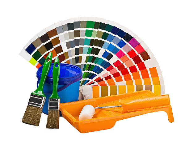 istock cans of paint brushes 451250405