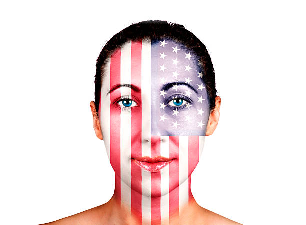 istock Face,  United States flag 451252517