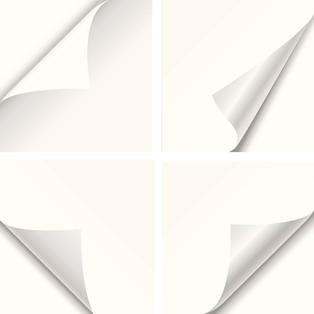 Paper Corner Folds vector art illustration