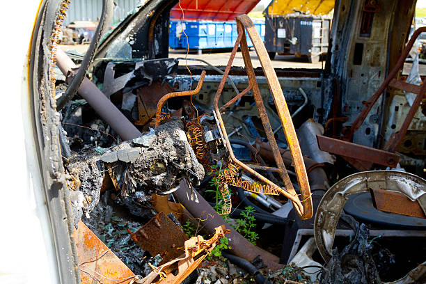 istock Auto Collision Junkyard Detail 451256305