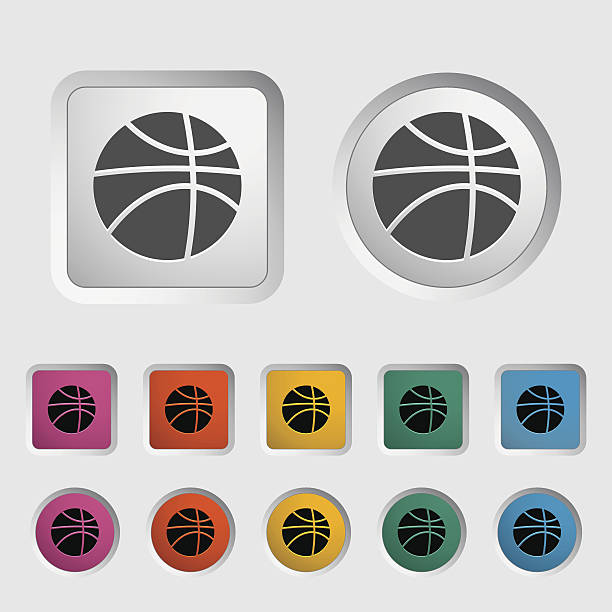 ilustrações, clipart, desenhos animados e ícones de ícone do basquete. - basketball vector dribbling illustration and painting