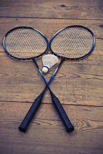 istock vintage badminton racquet 451261767