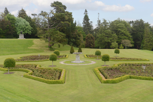 Beautiful Powerscourt Gardens in County Wicklow, Ireland.