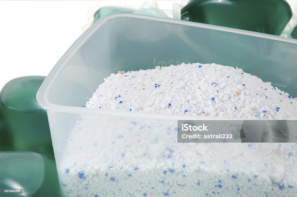 gel de limpieza de las cápsulas y el polvo - Foto de stock de Abierto libre de derechos