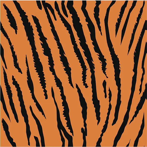 Vector illustration of Seamless tiger fur pattern