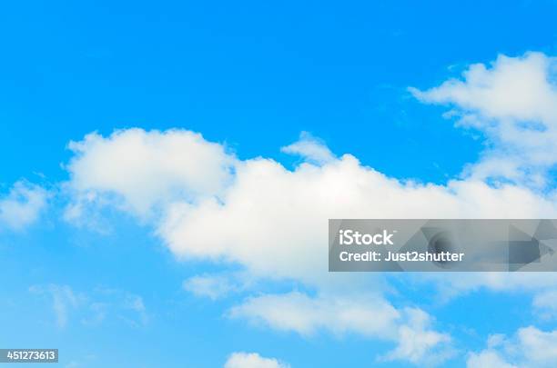 Blue Sky With Clouds Stock Photo - Download Image Now - Backgrounds, Beauty, Blue